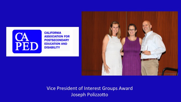 Joseph Polizzotto CAPED Awards 2015